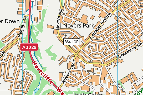 BS4 1QP map - OS VectorMap District (Ordnance Survey)