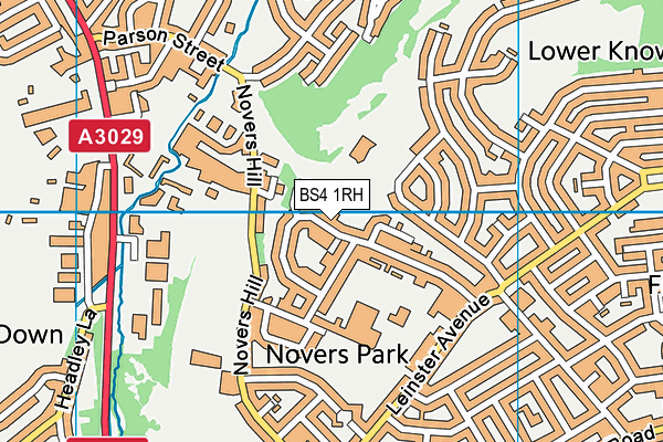 BS4 1RH map - OS VectorMap District (Ordnance Survey)