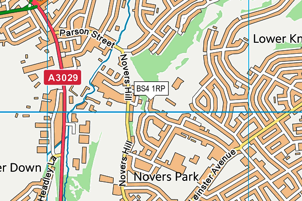 BS4 1RP map - OS VectorMap District (Ordnance Survey)