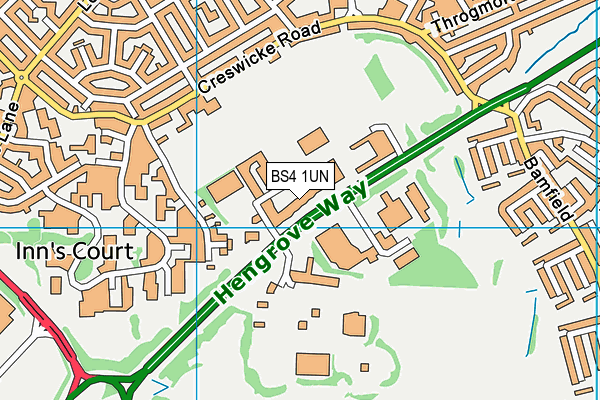 BS4 1UN map - OS VectorMap District (Ordnance Survey)