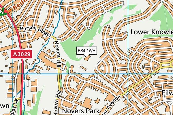 BS4 1WH map - OS VectorMap District (Ordnance Survey)