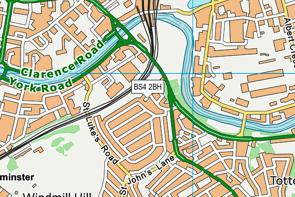 BS4 2BH map - OS VectorMap District (Ordnance Survey)