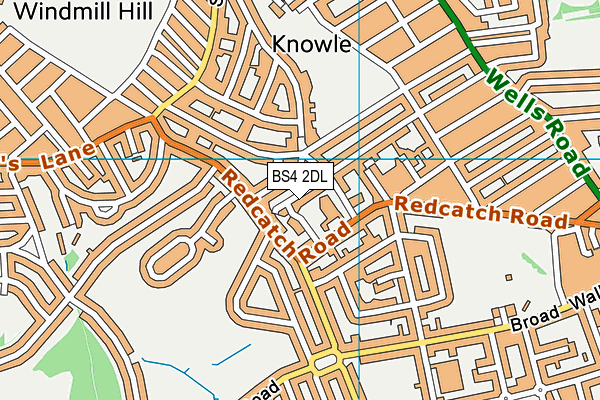 BS4 2DL map - OS VectorMap District (Ordnance Survey)