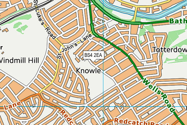 BS4 2EA map - OS VectorMap District (Ordnance Survey)