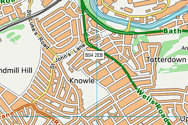 BS4 2EB map - OS VectorMap District (Ordnance Survey)