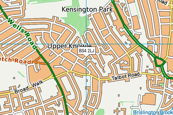 BS4 2LJ map - OS VectorMap District (Ordnance Survey)