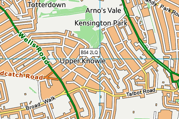 BS4 2LQ map - OS VectorMap District (Ordnance Survey)