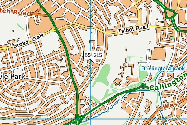 BS4 2LS map - OS VectorMap District (Ordnance Survey)