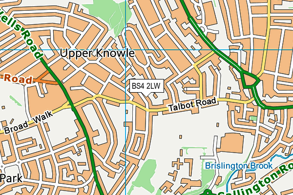 BS4 2LW map - OS VectorMap District (Ordnance Survey)