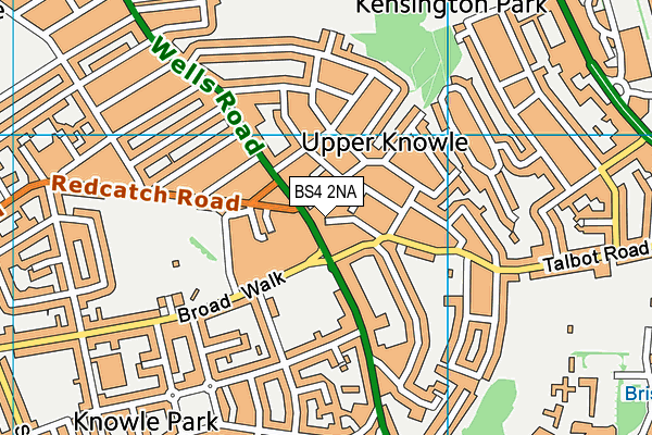 BS4 2NA map - OS VectorMap District (Ordnance Survey)