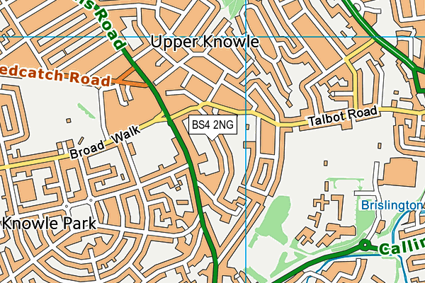 St Martins Church Hall map (BS4 2NG) - OS VectorMap District (Ordnance Survey)