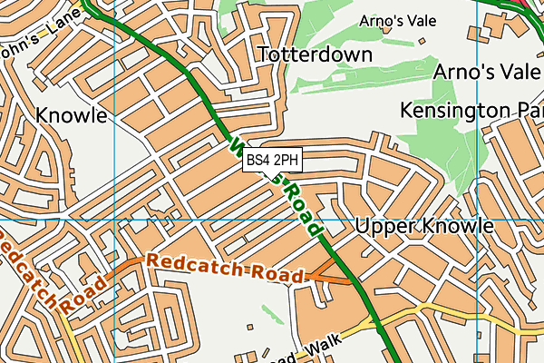 BS4 2PH map - OS VectorMap District (Ordnance Survey)