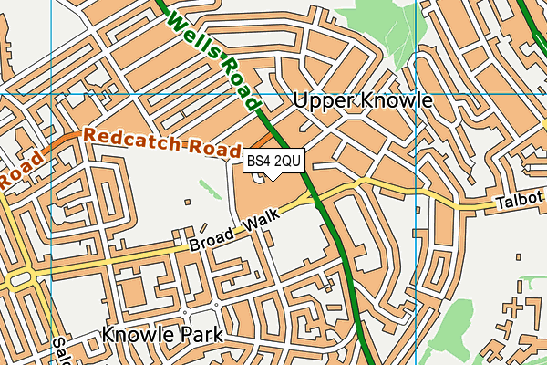 Energie Fitness (Bristol Broadwalk) (Closed) map (BS4 2QU) - OS VectorMap District (Ordnance Survey)