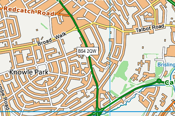 BS4 2QW map - OS VectorMap District (Ordnance Survey)