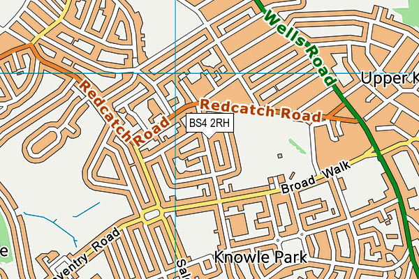 BS4 2RH map - OS VectorMap District (Ordnance Survey)