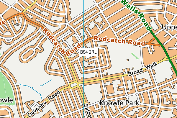 BS4 2RL map - OS VectorMap District (Ordnance Survey)