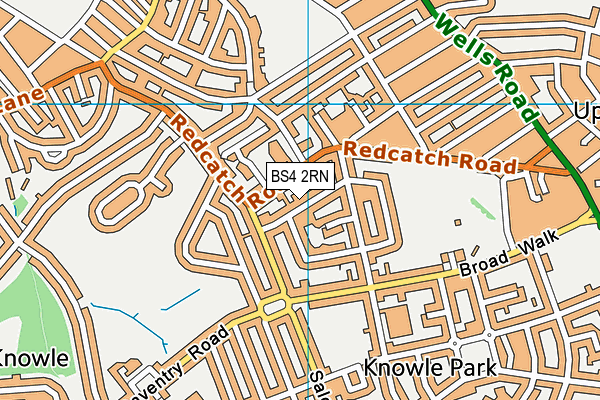 BS4 2RN map - OS VectorMap District (Ordnance Survey)