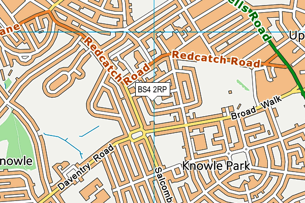 BS4 2RP map - OS VectorMap District (Ordnance Survey)