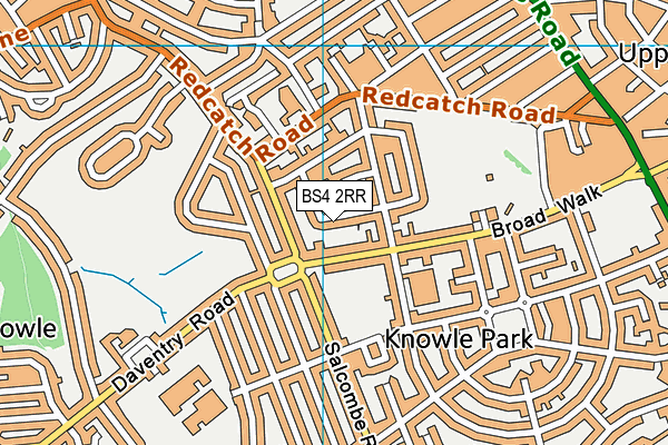 BS4 2RR map - OS VectorMap District (Ordnance Survey)