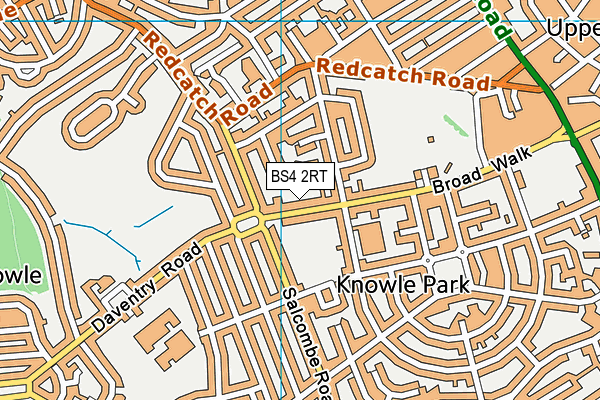 BS4 2RT map - OS VectorMap District (Ordnance Survey)