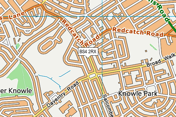 BS4 2RX map - OS VectorMap District (Ordnance Survey)