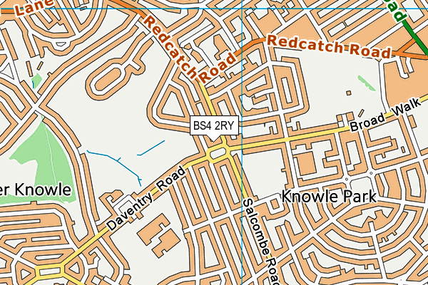 BS4 2RY map - OS VectorMap District (Ordnance Survey)