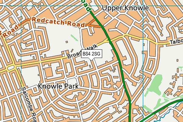 BS4 2SG map - OS VectorMap District (Ordnance Survey)