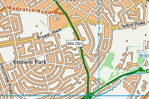 BS4 2SH map - OS VectorMap District (Ordnance Survey)
