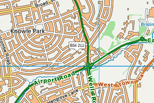 BS4 2UJ map - OS VectorMap District (Ordnance Survey)
