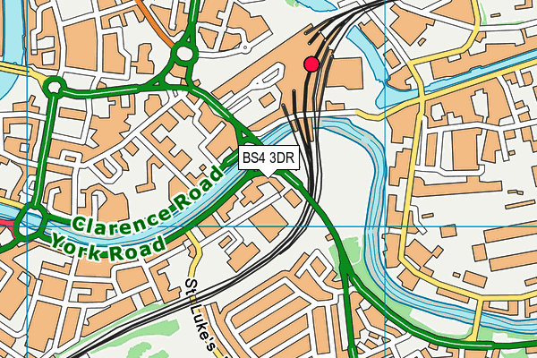 BS4 3DR map - OS VectorMap District (Ordnance Survey)