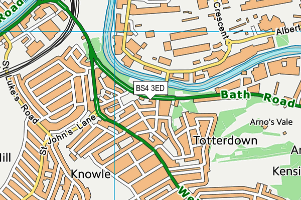 BS4 3ED map - OS VectorMap District (Ordnance Survey)