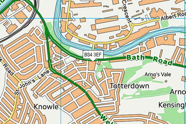 BS4 3EF map - OS VectorMap District (Ordnance Survey)