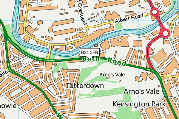 BS4 3EN map - OS VectorMap District (Ordnance Survey)