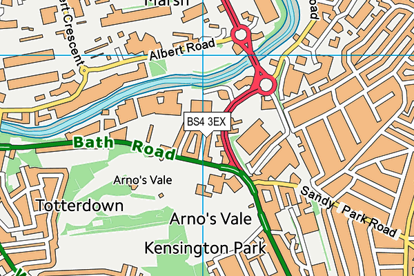 BS4 3EX map - OS VectorMap District (Ordnance Survey)