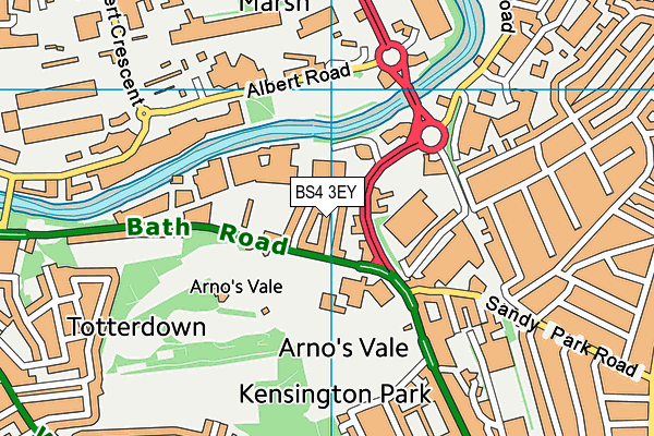 BS4 3EY map - OS VectorMap District (Ordnance Survey)