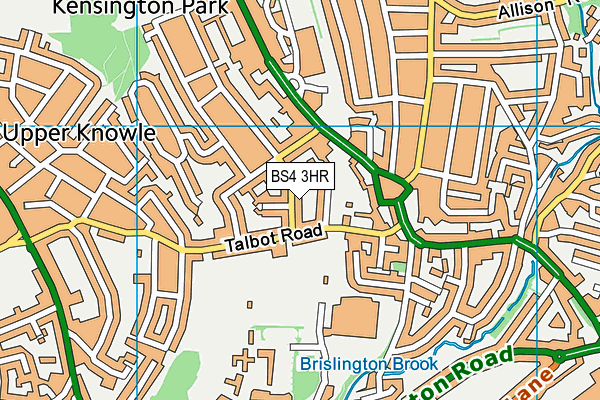 BS4 3HR map - OS VectorMap District (Ordnance Survey)