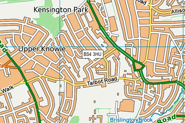 BS4 3HU map - OS VectorMap District (Ordnance Survey)