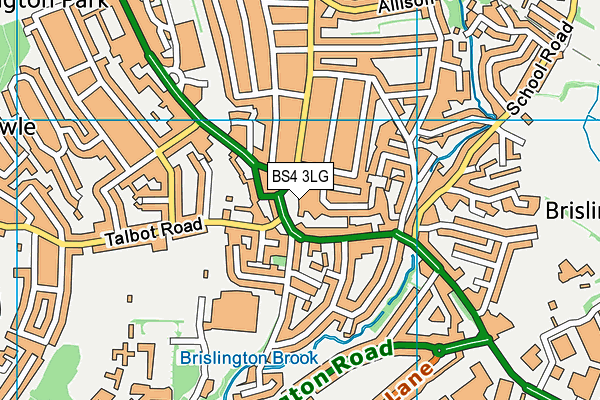 BS4 3LG map - OS VectorMap District (Ordnance Survey)