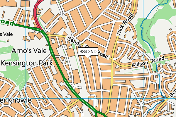 BS4 3ND map - OS VectorMap District (Ordnance Survey)