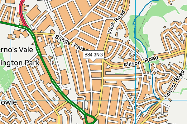 BS4 3NG map - OS VectorMap District (Ordnance Survey)