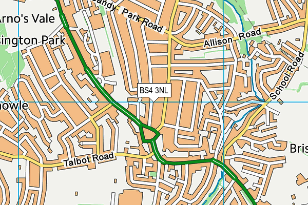 BS4 3NL map - OS VectorMap District (Ordnance Survey)