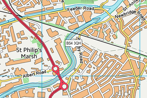 BS4 3QH map - OS VectorMap District (Ordnance Survey)