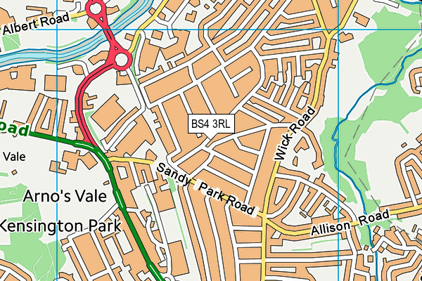 BS4 3RL map - OS VectorMap District (Ordnance Survey)