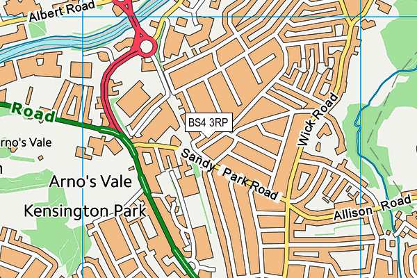 BS4 3RP map - OS VectorMap District (Ordnance Survey)