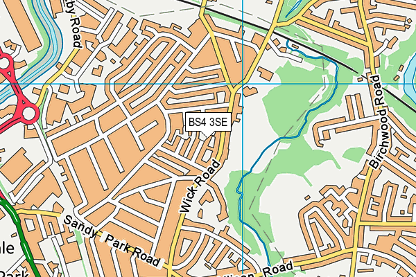 BS4 3SE map - OS VectorMap District (Ordnance Survey)