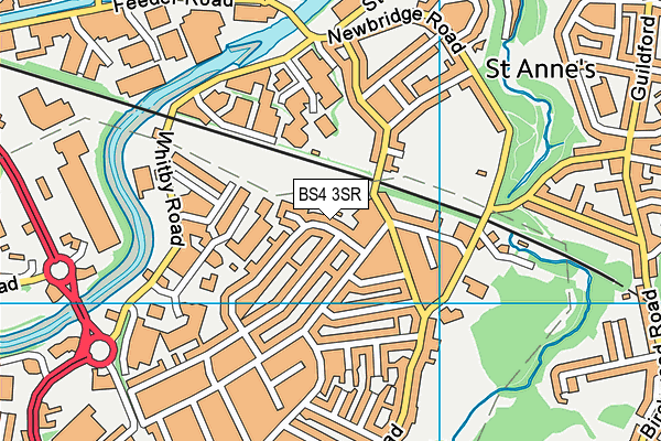 BS4 3SR map - OS VectorMap District (Ordnance Survey)