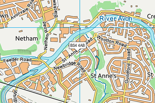 BS4 4AB map - OS VectorMap District (Ordnance Survey)