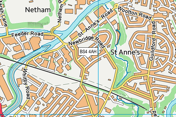 BS4 4AH map - OS VectorMap District (Ordnance Survey)