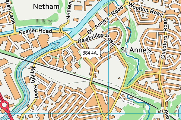 BS4 4AJ map - OS VectorMap District (Ordnance Survey)