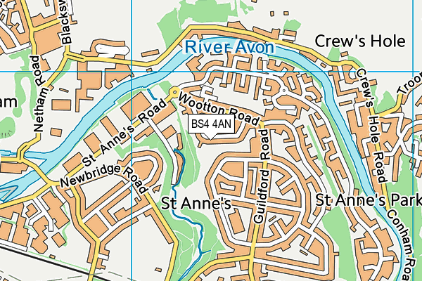 BS4 4AN map - OS VectorMap District (Ordnance Survey)
